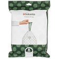 Brabantia PerfectFit Bin Liners Size R 36L - White Trash Bags (40 Count)