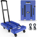 SOLEJAZZ Folding Hand Truck – 500lb Heavy Duty Portable Dolly with 6 Wheels