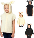 Charlie Crow Kids Lamb & Sheep Costume - Animal Tabard or Cape, 3-8 Years