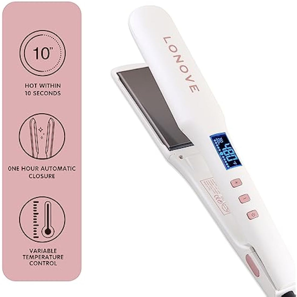 Titanium Hair Straightener – Professional Flat Iron for Thick Hair
