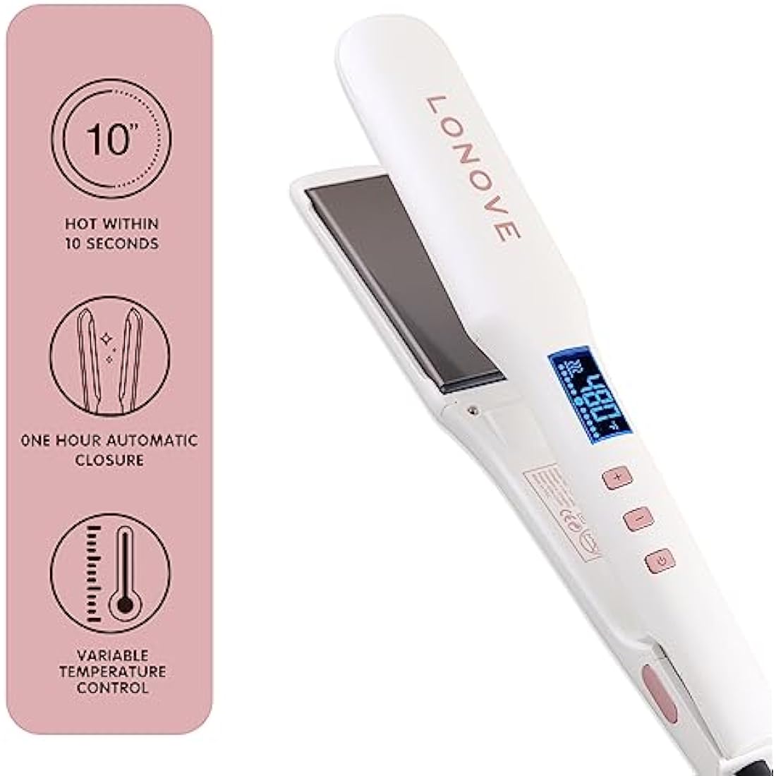 Titanium Hair Straightener – Professional Flat Iron for Thick Hair