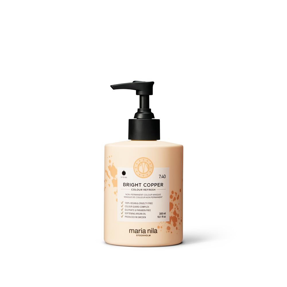Maria Nila Colour Refresh Bright Copper Hair Mask – 100% Vegan – 300 ml