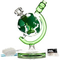 Jolof Store Glass Bong – 25cm Green Water Pipe with Tornado Percolator