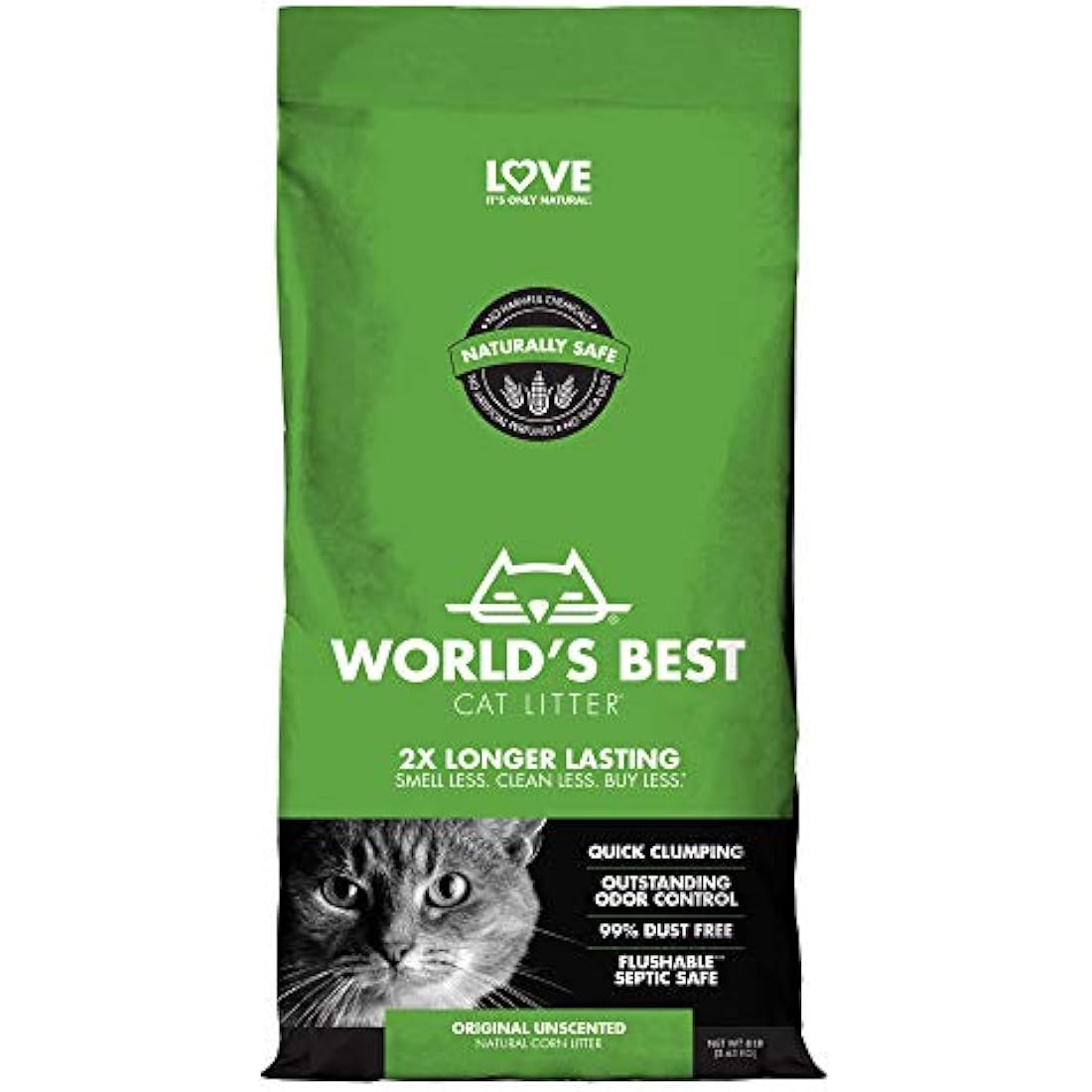 World's Best Cat Litter Original Unscented Corn Litter - 14lb Bag