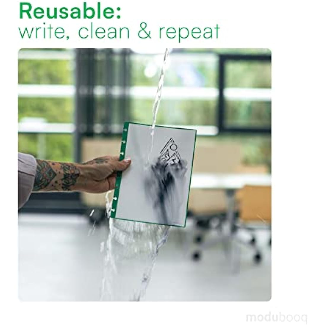 Modubooq A5 Reusable Smart Notebook – Modular Discbound Lined Pages