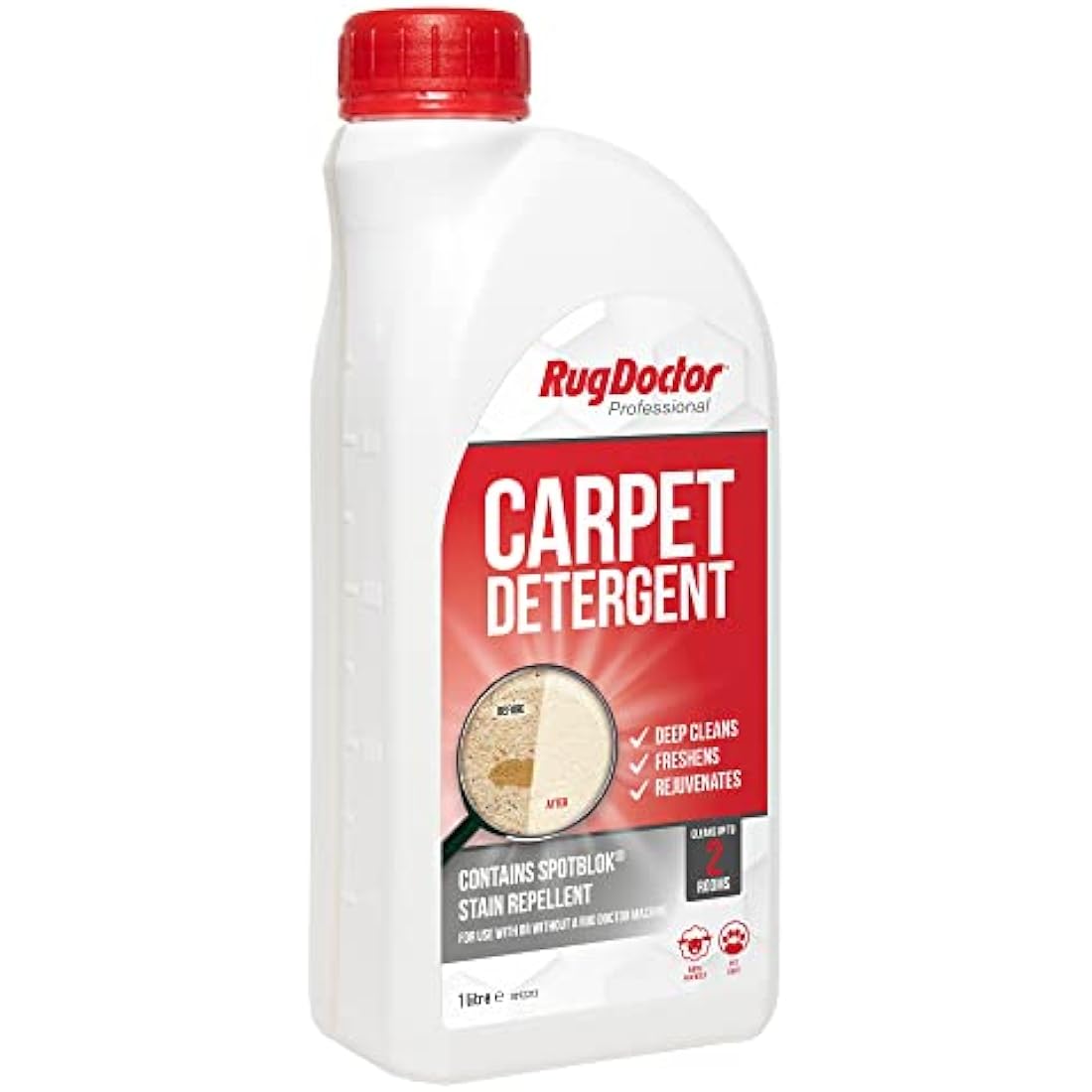 Rug Doctor Carpet Detergent with SpotBlok Stain Repellent – 1 Litre