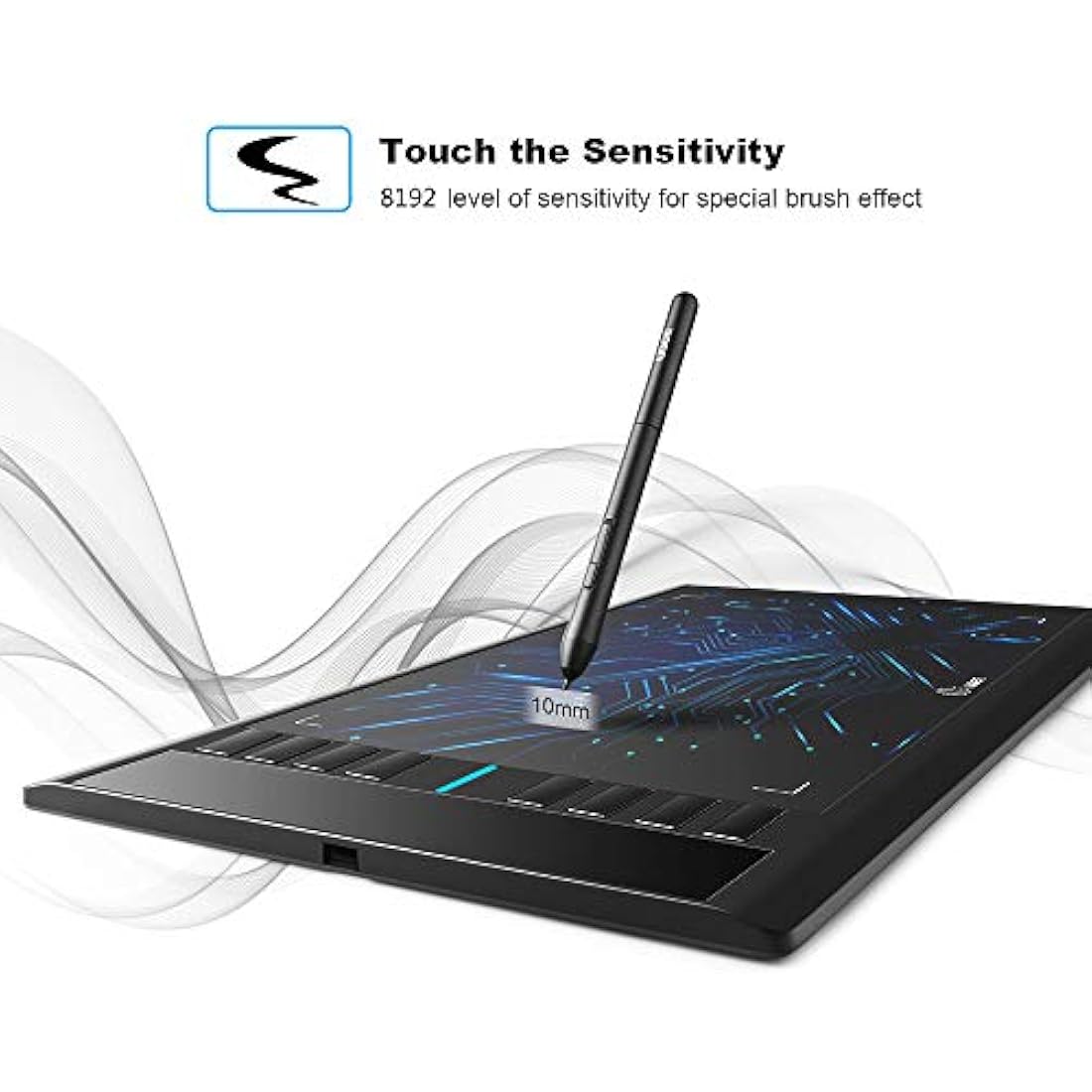 UGEE M708 Graphic Drawing Tablet | 10x6in Pad with 8192 Level Stylus