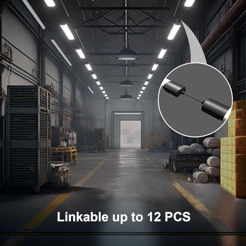 Amdelne 5FT LED Batten Light | 45W IP65 Waterproof Linkable Garage Lighting