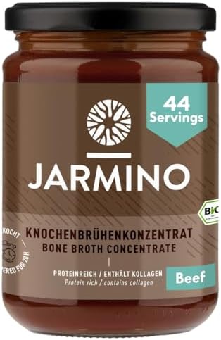 JARMINO Organic Beef Bone Broth Concentrate | Grass-Fed & Keto | 440g