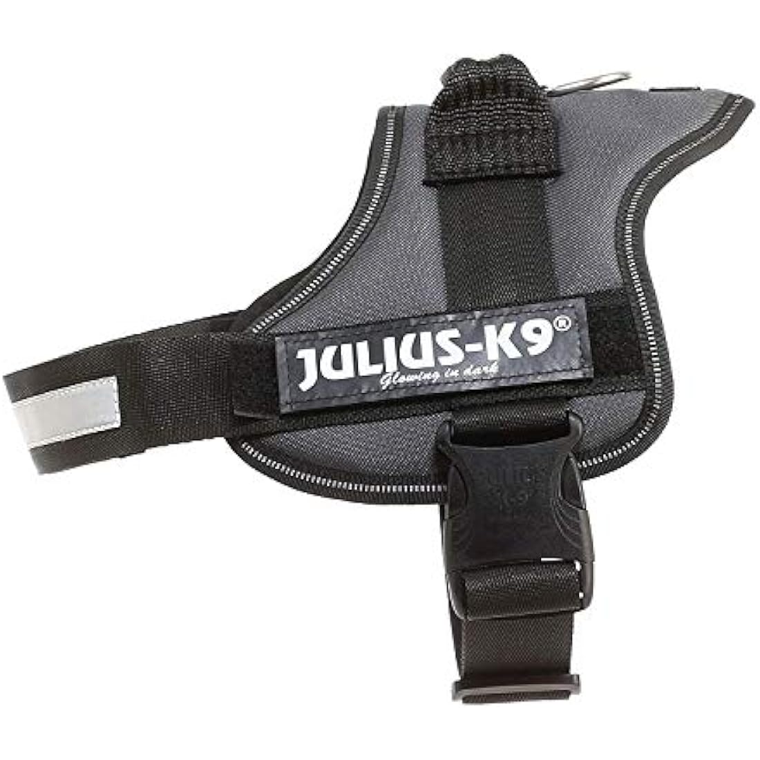 Julius-K9 Powerharness | Durable Reflective Dog Harness - Anthracite, M/0