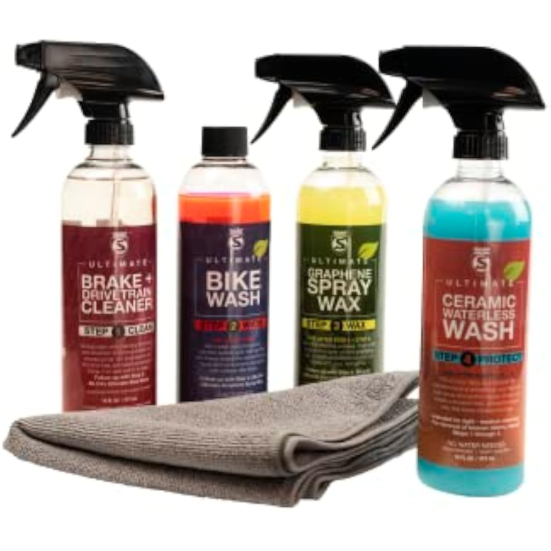 SILCA Bike SPA Collection | 4-Part Graphene & Ceramic Bicycle Cleaning Kit