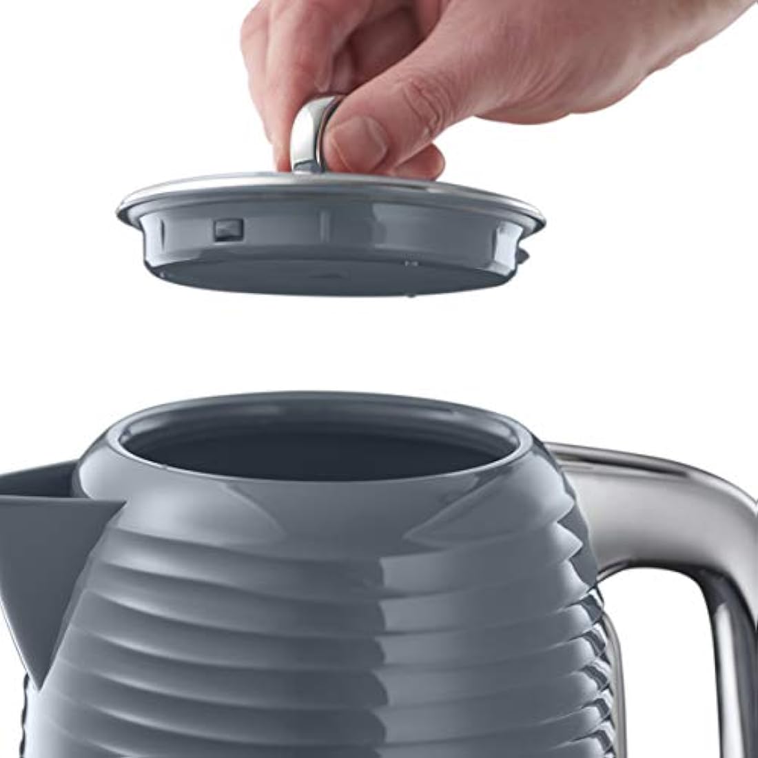 Russell Hobbs Inspire Electric Kettle – 1.7L Fast Boil 3KW – Grey