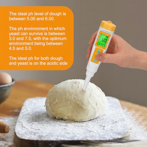 YINMIK Digital Food pH Meter – Professional Spear Probe Tester with ATC