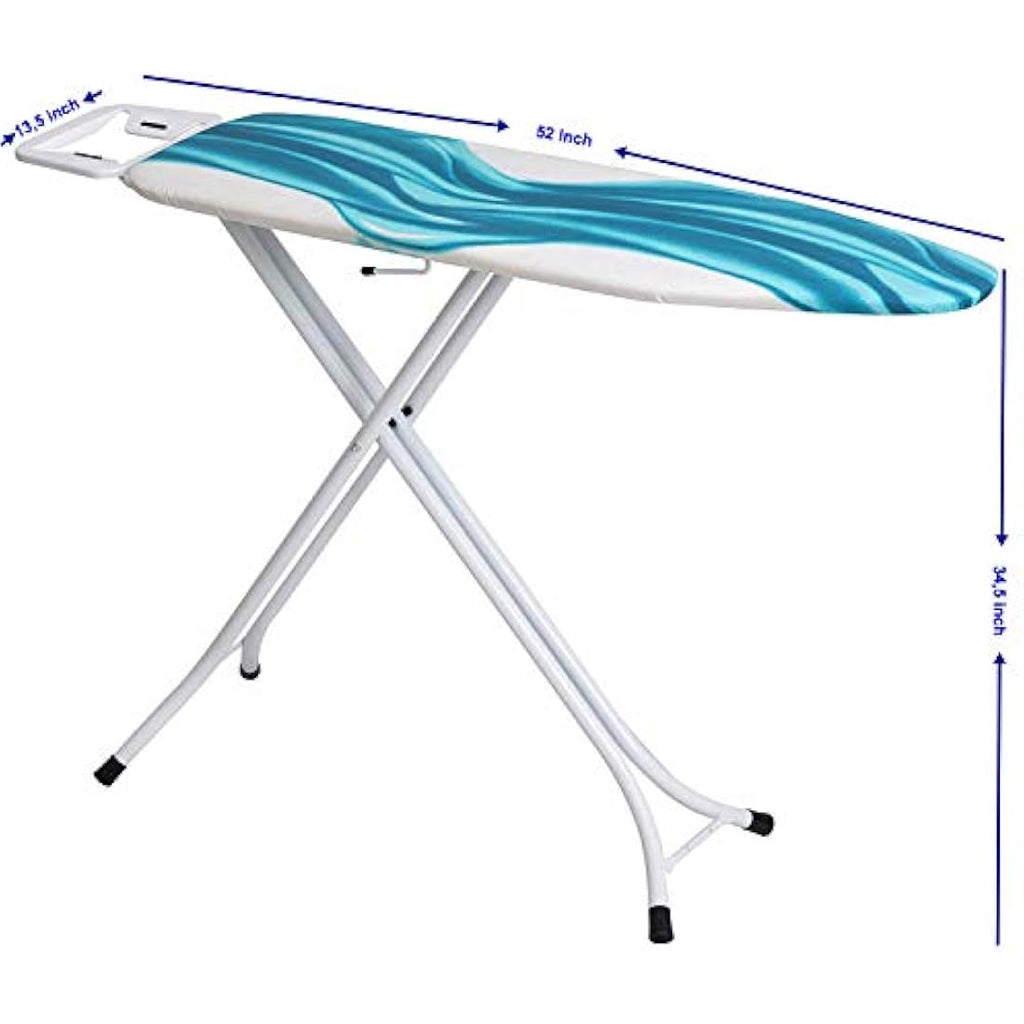 Mabel Home Adjustable Height Ironing Board | 4-Leg Foldable Cotton Table
