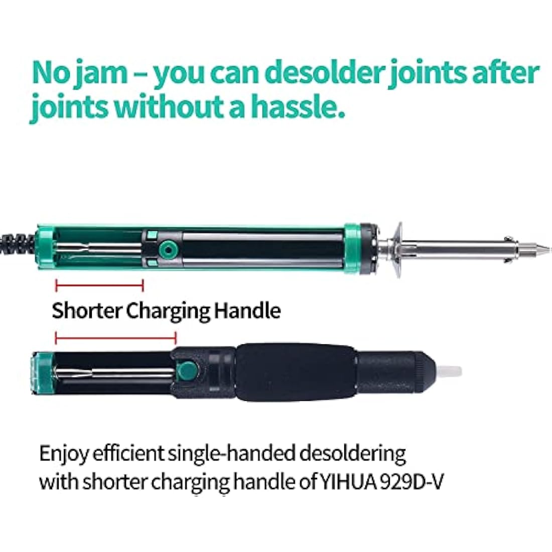 YIHUA 929D-V Electric Desoldering Iron | Solder Sucker Kit with UK Plug