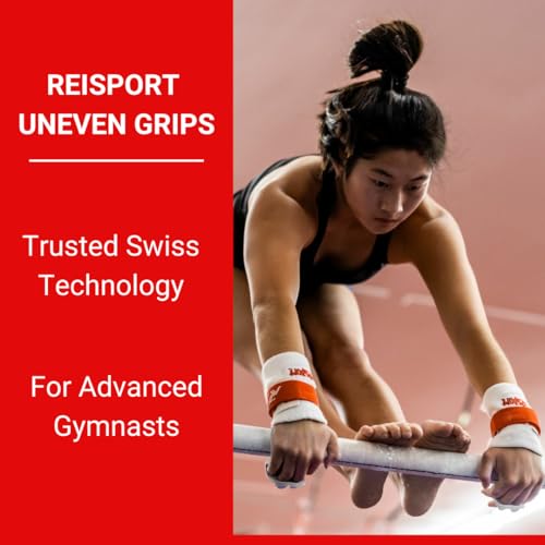 Reisport Women's Uneven Bar Gymnastics Grips | Double Buckle Leather