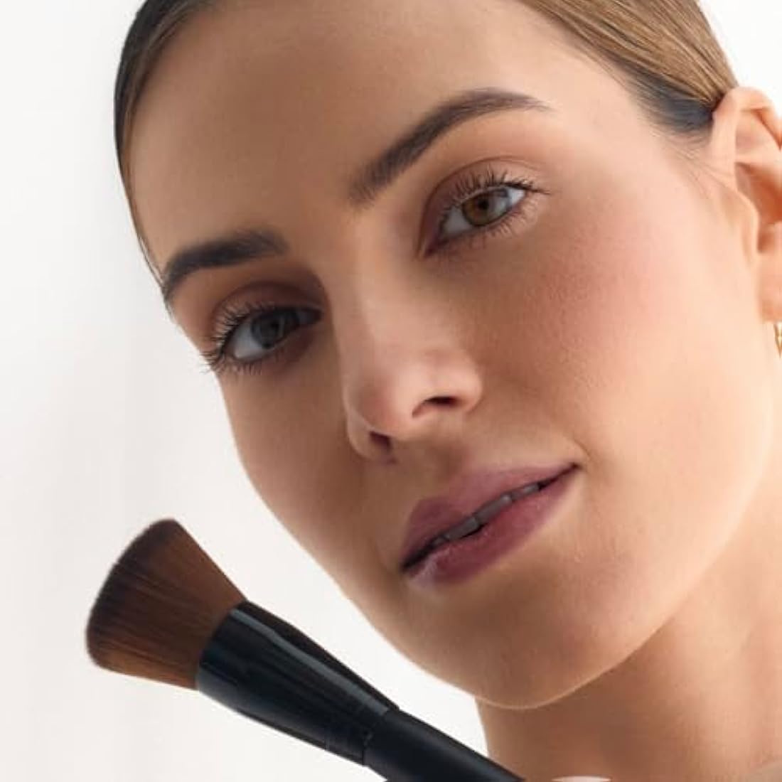 Palladio Flat Kabuki Brush – Vegan Synthetic Foundation & Powder Brush