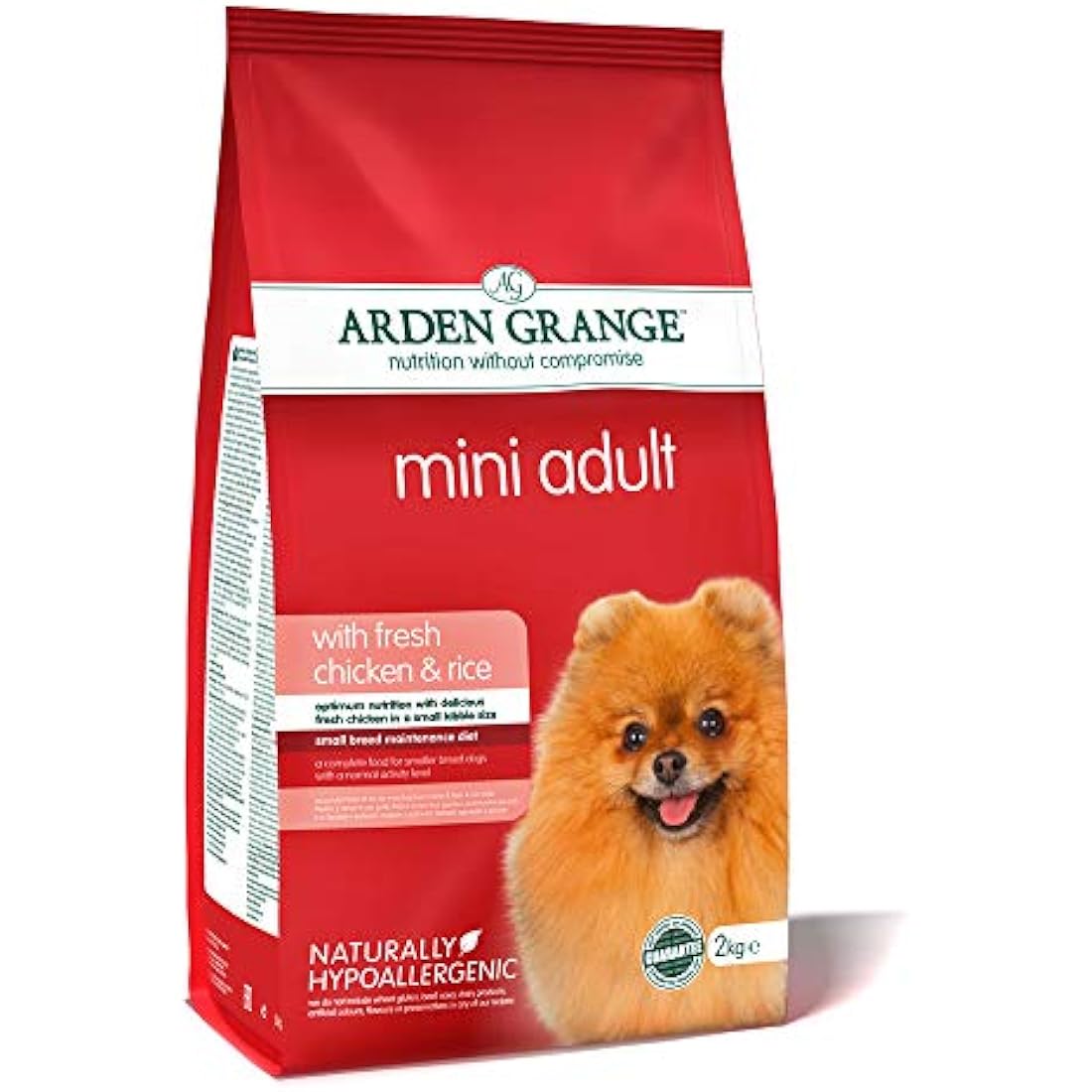 Arden Grange Adult Mini Chicken & Rice Hypoallergenic Dog Food - 2kg