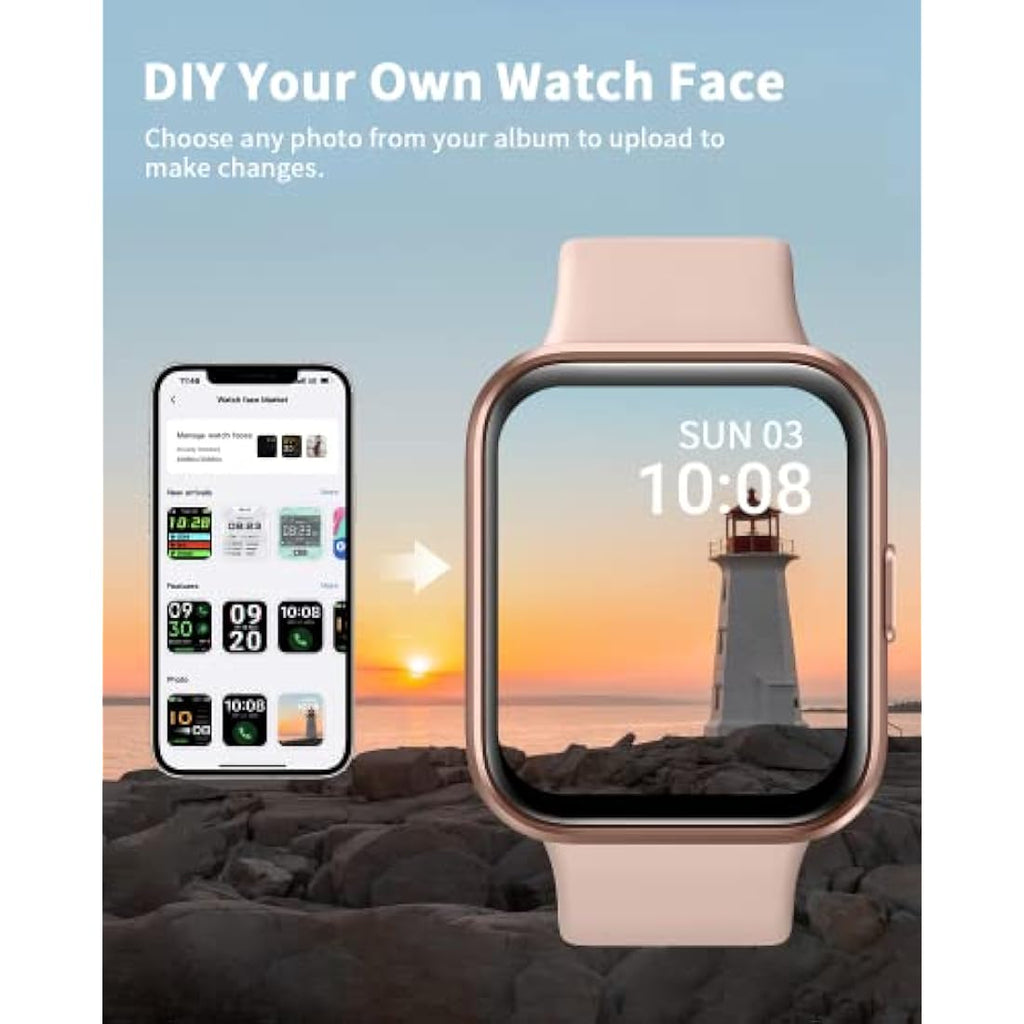 Women's Smart Watch – 1.8" Alexa & Bluetooth Call Fitness Tracker
