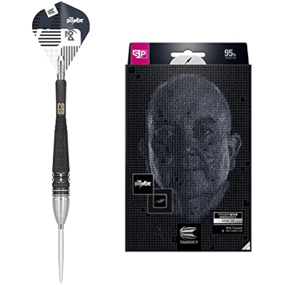 Target Darts Phil Taylor Power 9-Five Gen 9 | 95% Tungsten Steel Tip