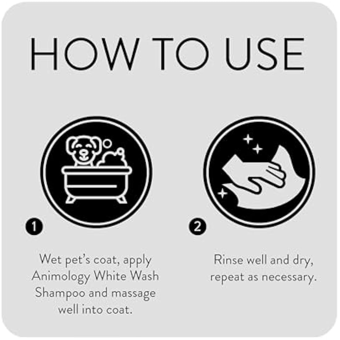 Animology White Wash Dog Shampoo for White Coats - 2.5 Litre Bulk Size