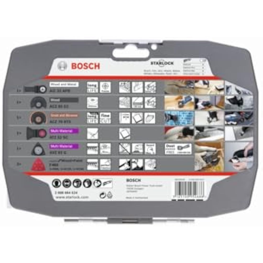 Bosch Professional 5-Piece Starlock Multitool Set for Wood & Metal