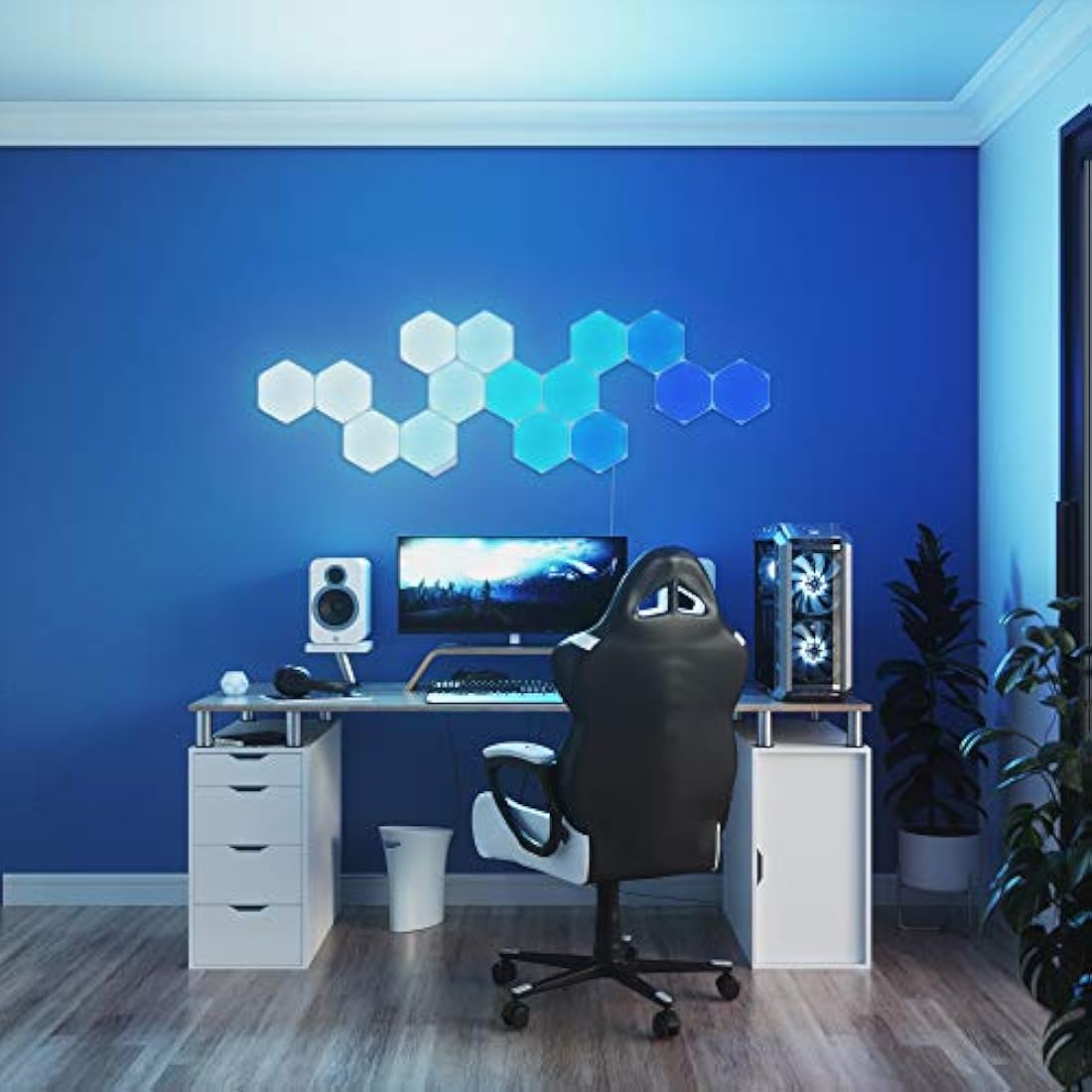 Nanoleaf Shapes Hexagon Expansion Pack | 3 Modular LED Smart Panels