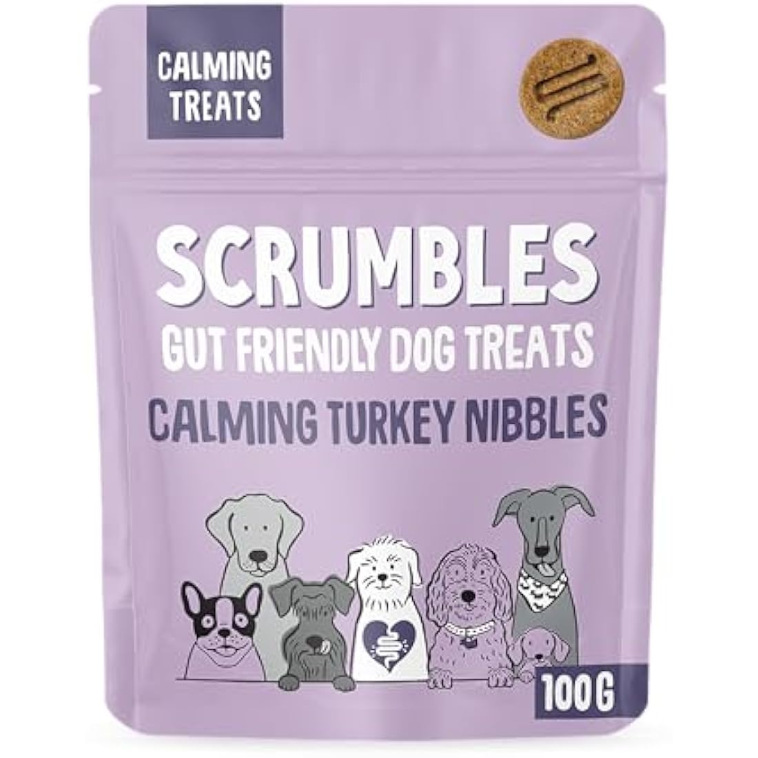 Scrumbles Nibbles Calming Turkey Dog Treats – Grain Free Training Snacks