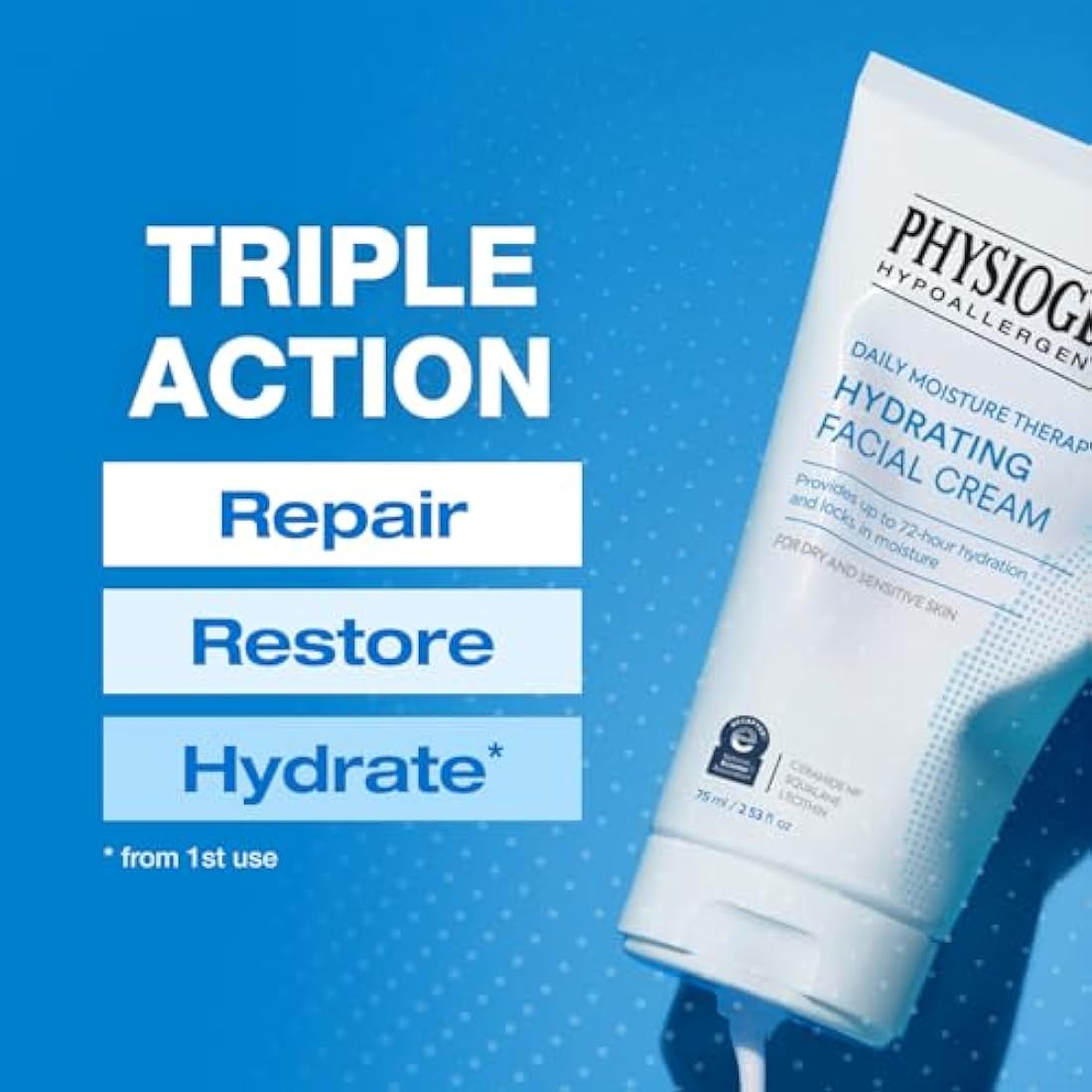 Physiogel Daily Moisture Therapy Cream | Hypoallergenic for Dry Skin - 75ml