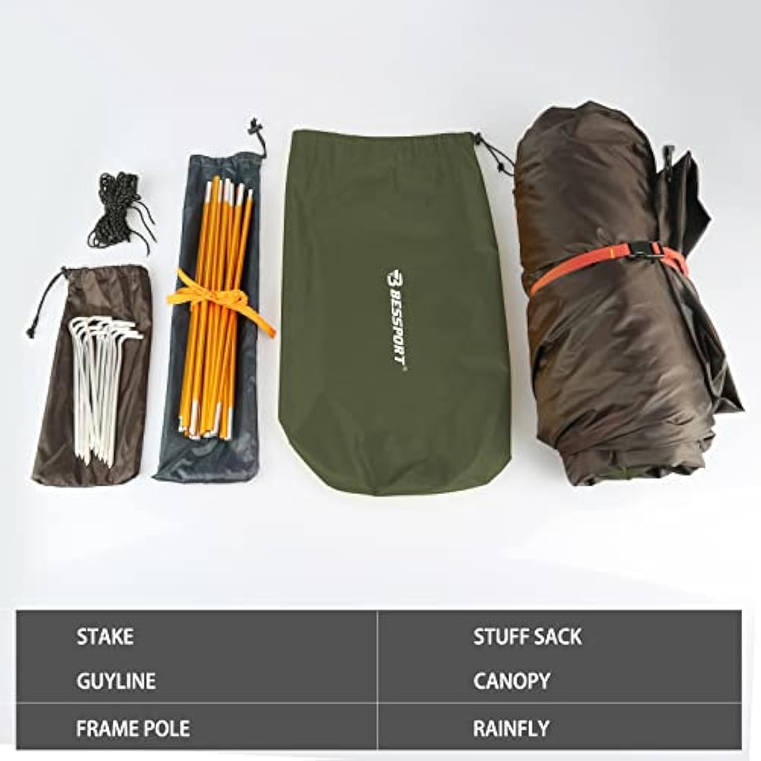 Bessport 2-Person Ultralight Backpacking Tent | Waterproof Dome Tent