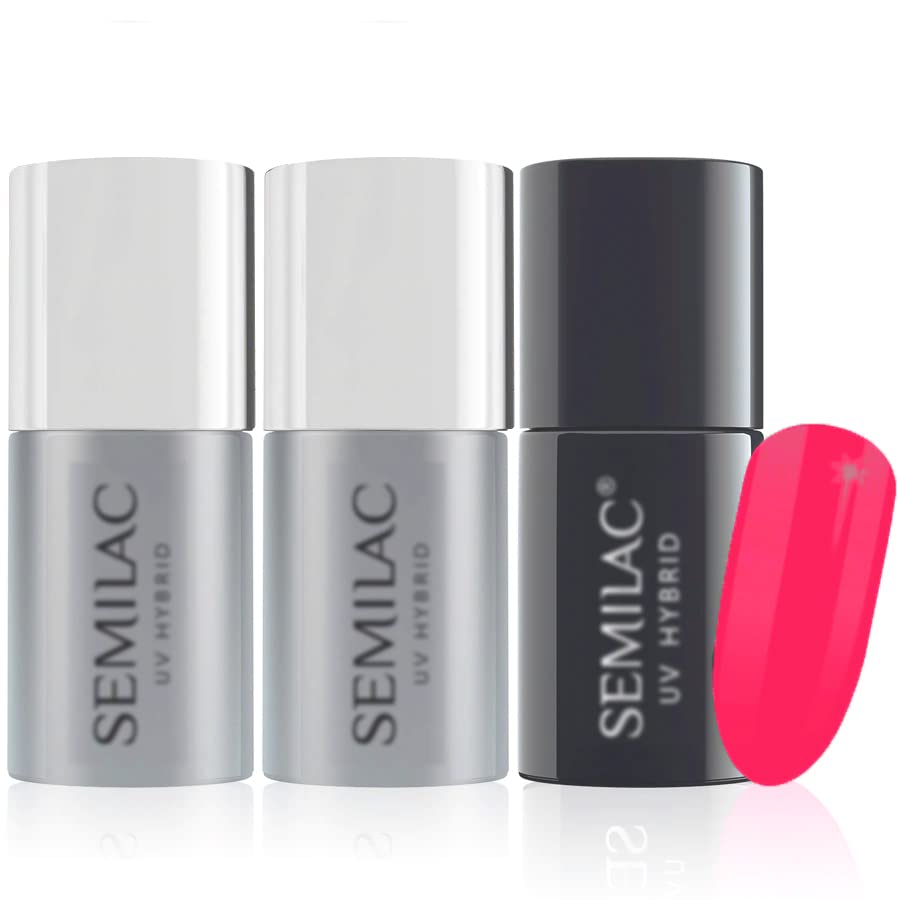 Semilac UV Gel Nail Polish – 134 Red Carpet – Long Lasting Hybrid Varnish