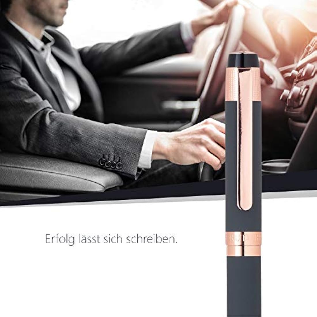 Cerruti 1881 Thames Rollerball Pen – Gold Plated & Grey Lacquer