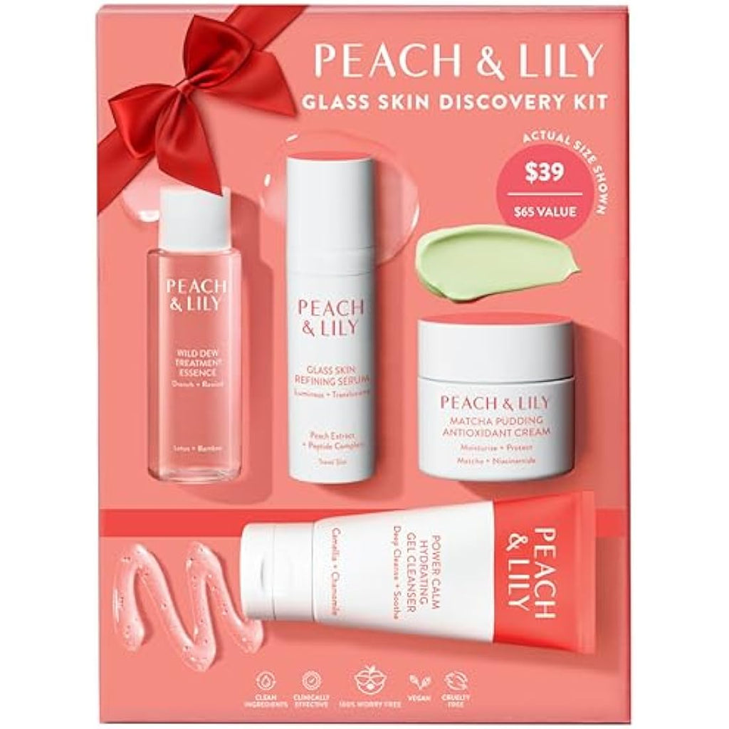 Peach & Lily Glass Skin Discovery Kit | 4-Step K-Beauty Skincare Set