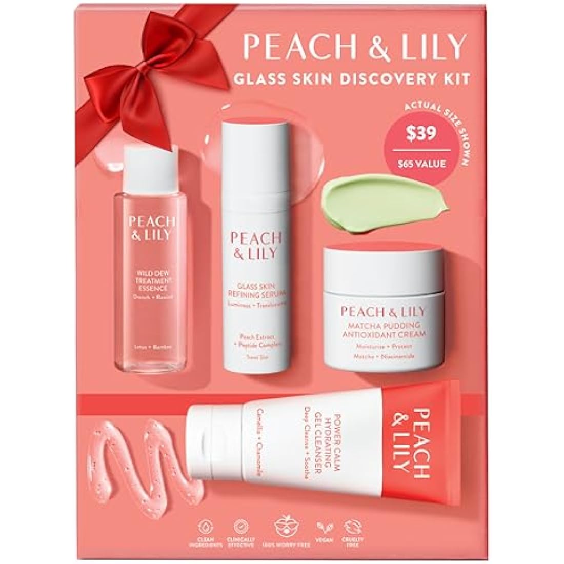 Peach & Lily Glass Skin Discovery Kit | 4-Step K-Beauty Skincare Set