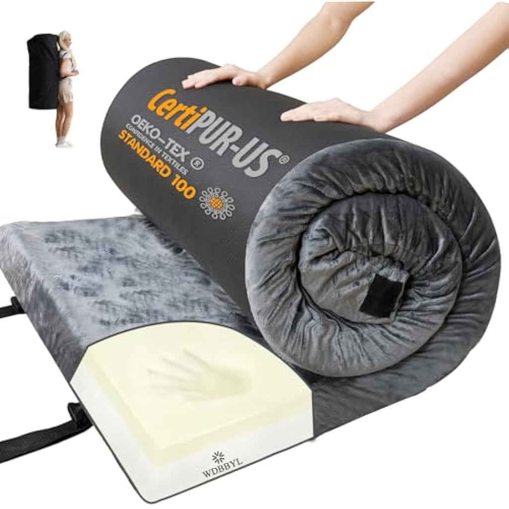 Memory Foam Camping Mattress – Waterproof Portable Guest Bed