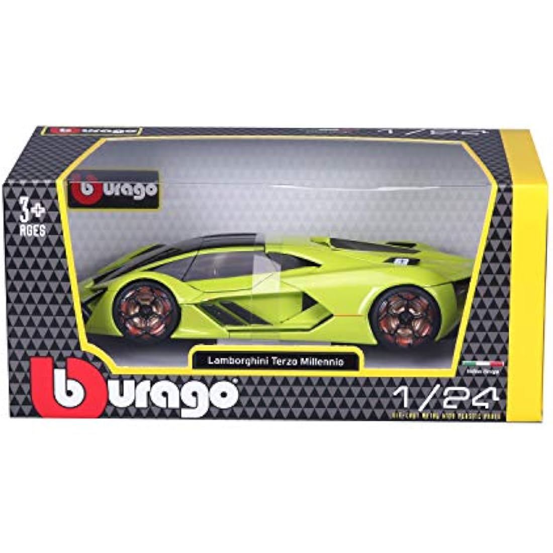 Bburago Lamborghini Terzo Millennio – 1/24 Diecast Model Car, Green
