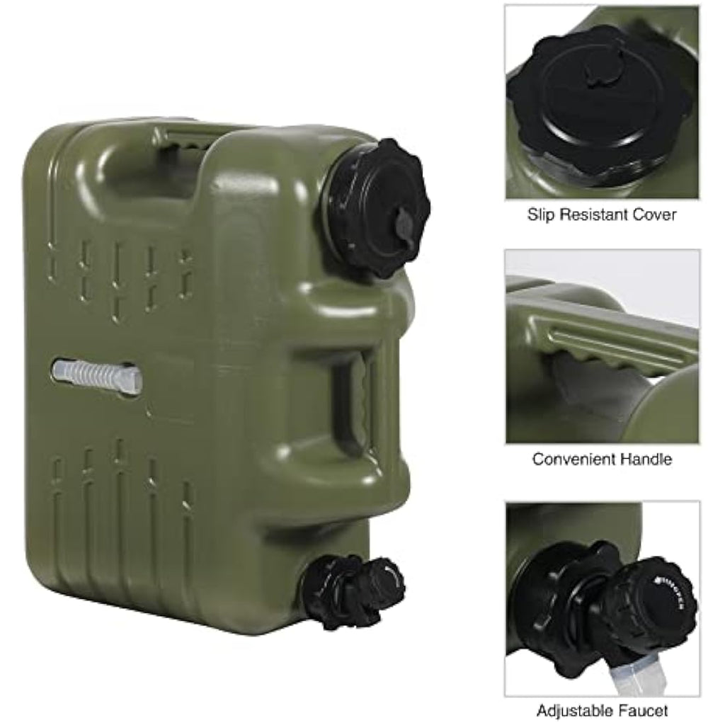 REDCAMP 18.5L Portable Water Container with Tap | Food Grade PE Jug
