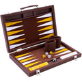 Engelhart Luxury 15" Backgammon Set | Faux Leather Travel Suitcase