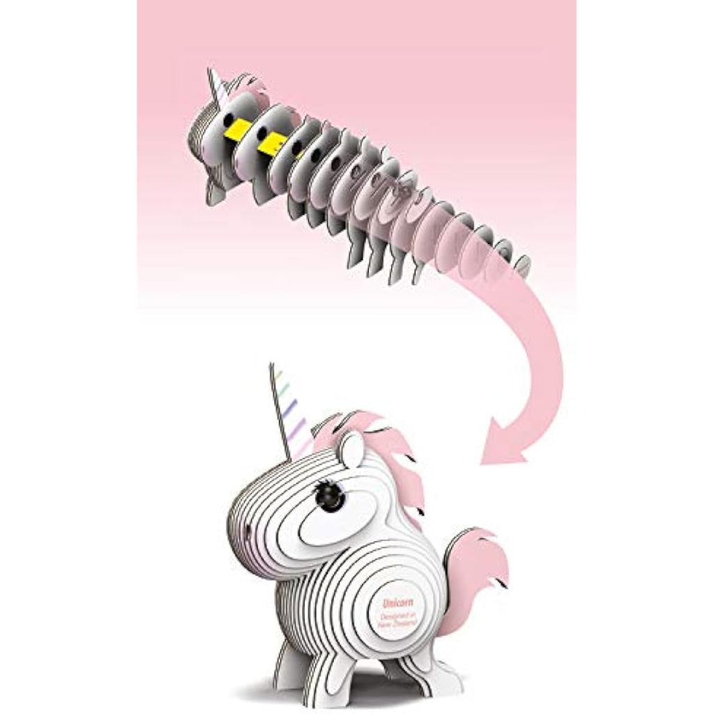 EUGY 3D Unicorn Model Craft Kit – DIY Educational Puzzle for Kids