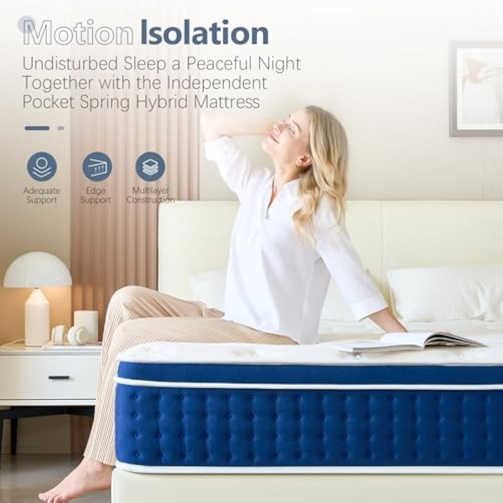Bednew Single Hybrid Mattress | 12 Inch Medium Firm Pocket Spring