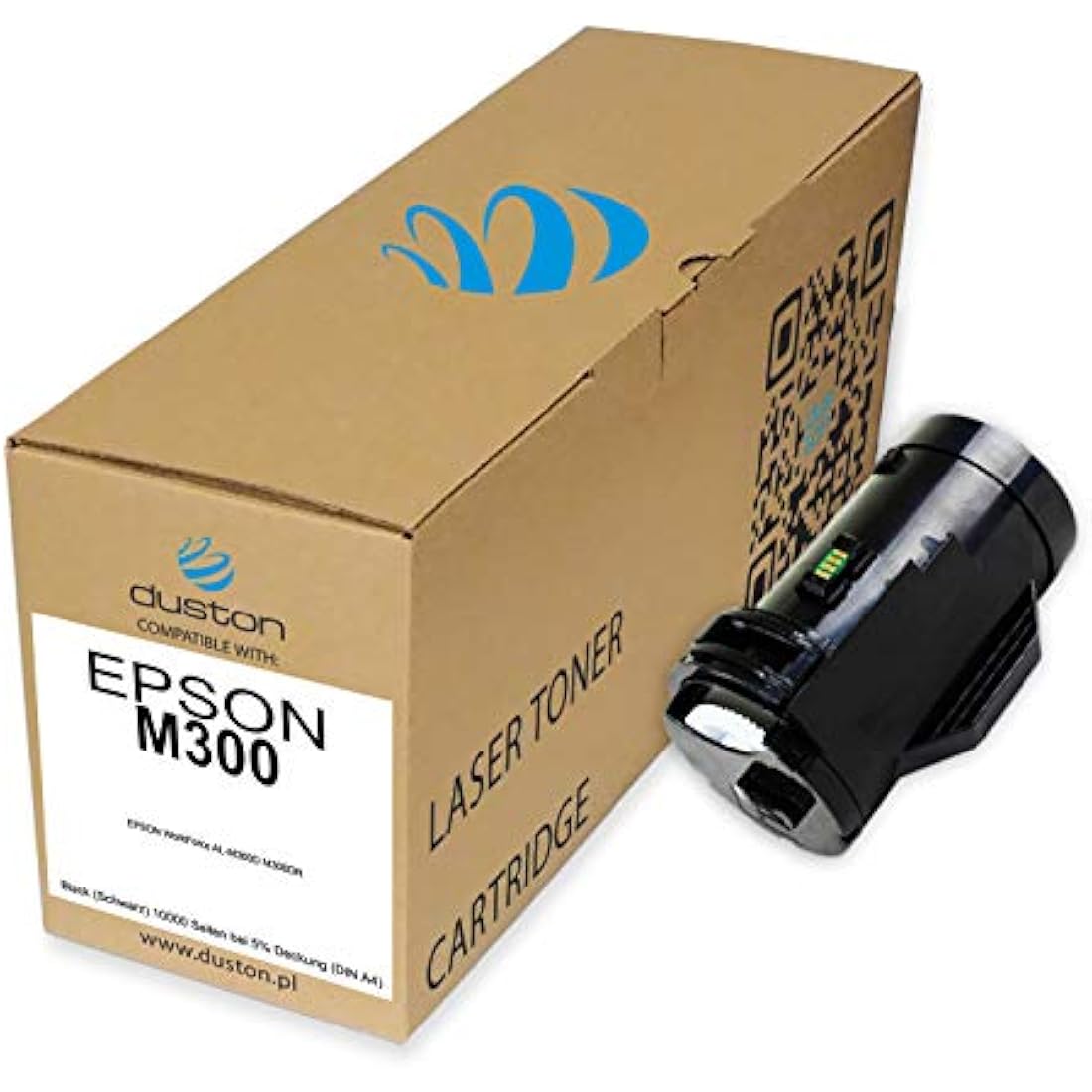 Duston Black Toner Cartridge for Epson AL-M300D M300DN | 10,000 Pages