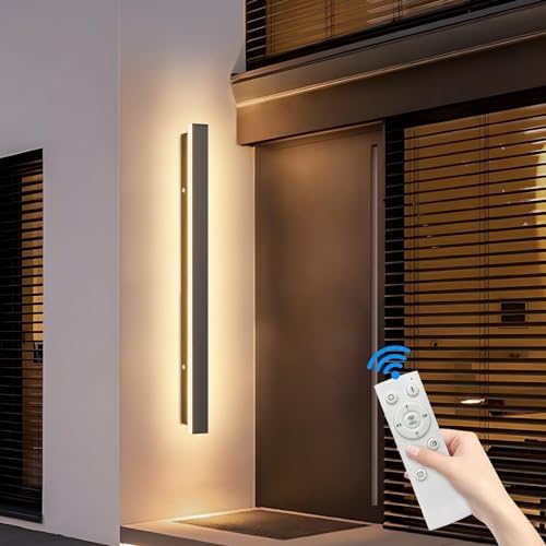 Mikeru 150CM LED Outdoor Wall Sconce | Dimmable Tricolor Modern Light