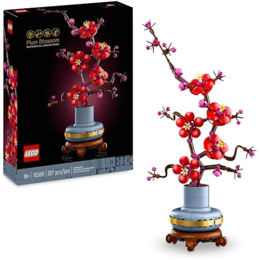 LEGO Botanicals Plum Blossom 10369 - Artificial Flower Decor for Adults
