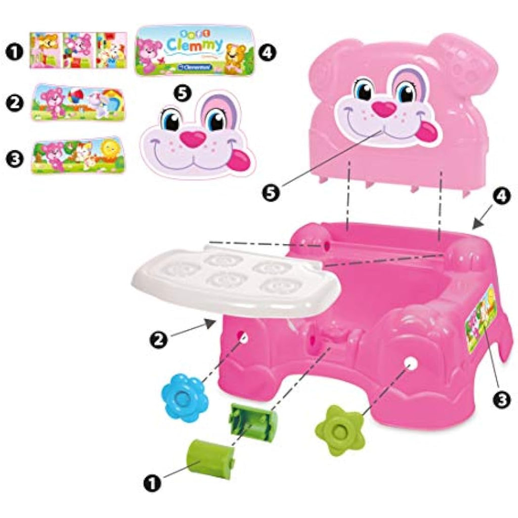 Clementoni Clemmy Baby Dog Armchair – Soft Sensory Toy Bricks Set