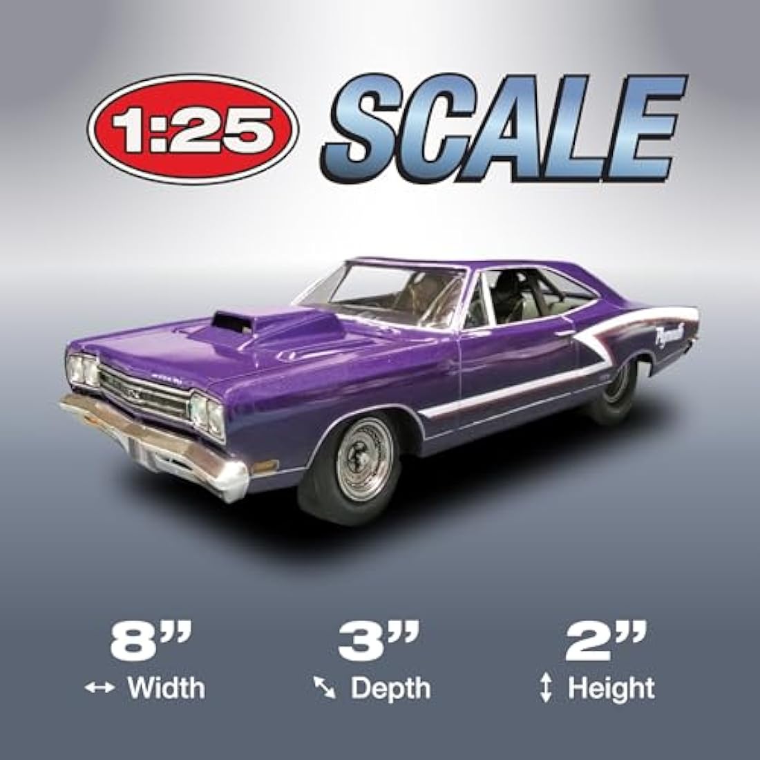 AMT 1969 Plymouth GTX Hardtop Pro Street 1:25 Scale Model Building Kit