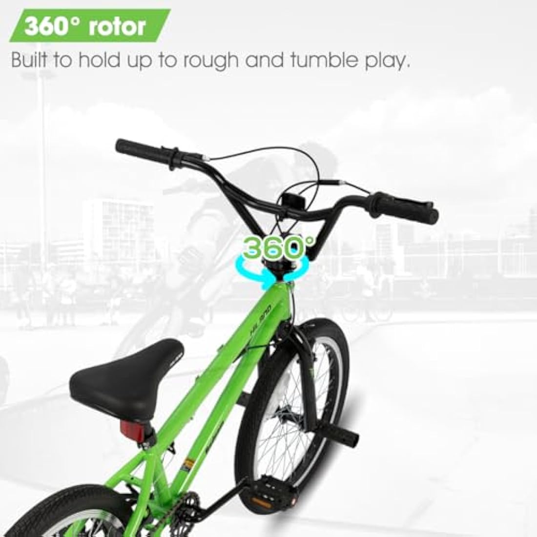Hiland 20 Inch BMX Freestyle Bike with 360 Degree Gyro and 4 Pegs