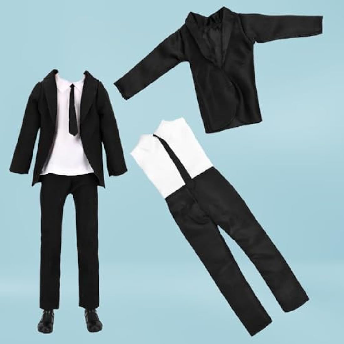 Miunana 11-Piece Boy Doll Clothes and Accessories for 12-Inch Dolls