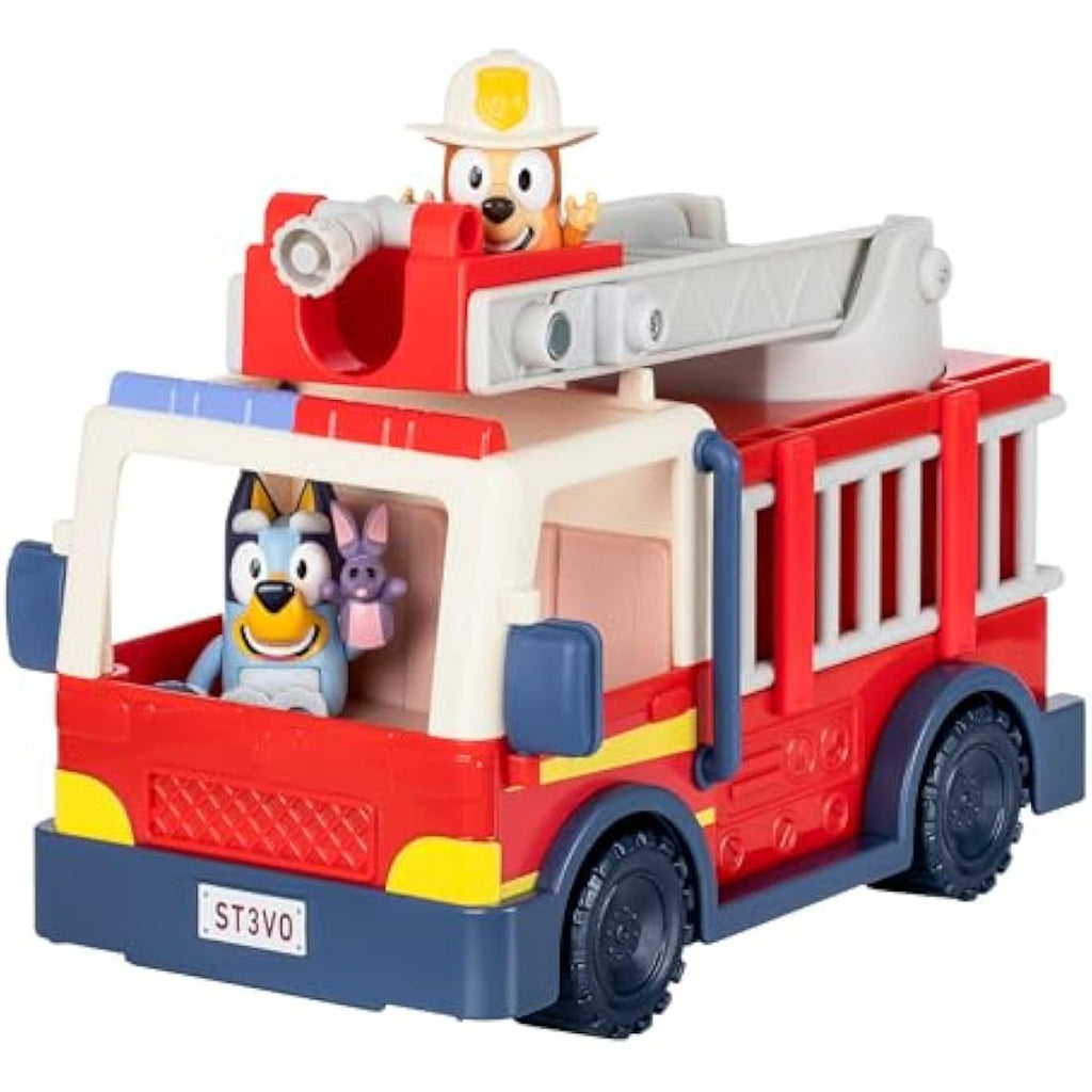 Bluey Firetruck Playset with Exclusive Bingo and Bob Bilby Figures