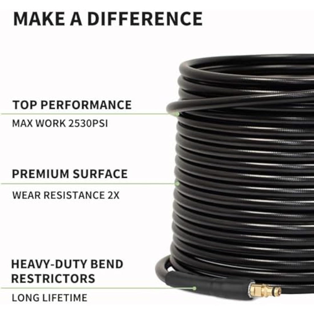 Colisal 15M High Pressure Hose for Karcher K2-K7 | Quick Connect Fitting