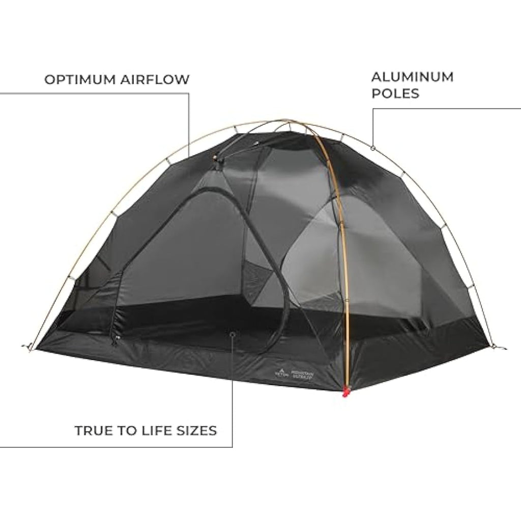 TETON Sports Mountain Ultra Backpacking Dome Tent | Waterproof & Mesh